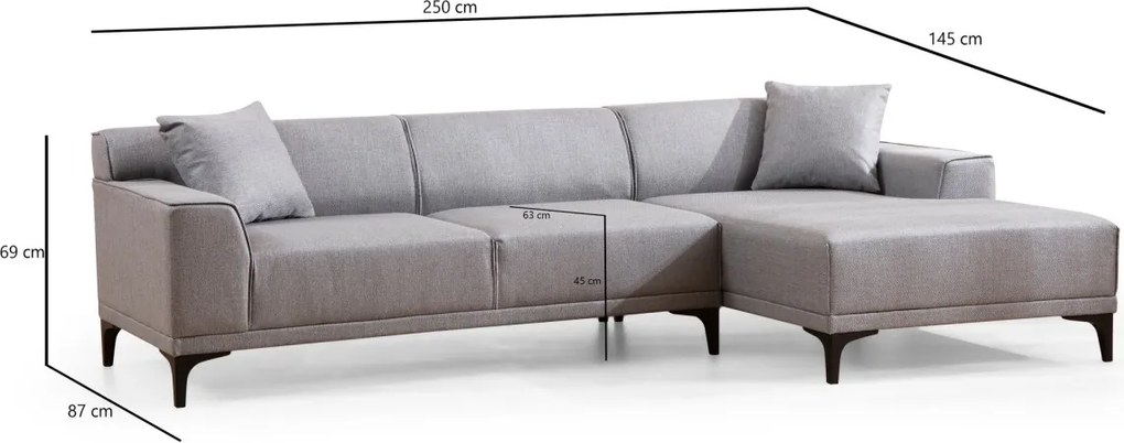 Rohová sedacia súprava Petra 250 cm - výber z 5 prevedení