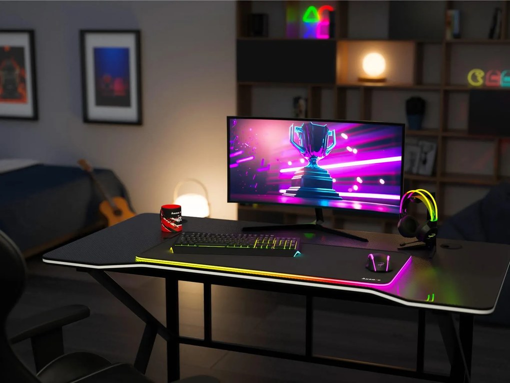 PC stolík Hyperion 1.6 (čierna). Akcia -20%. Vlastná spoľahlivá doprava až k Vám domov. 1087496
