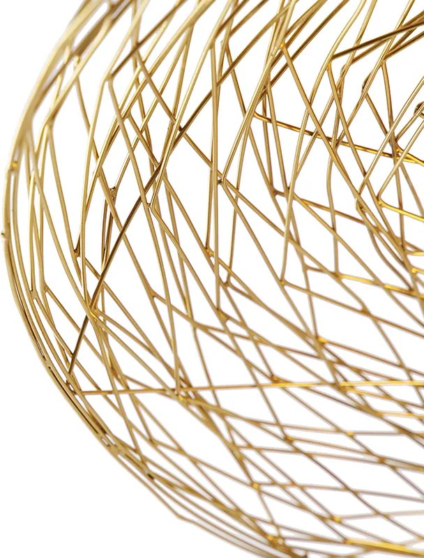 Orientálne stropné svietidlo zlaté 40 cm - Glan