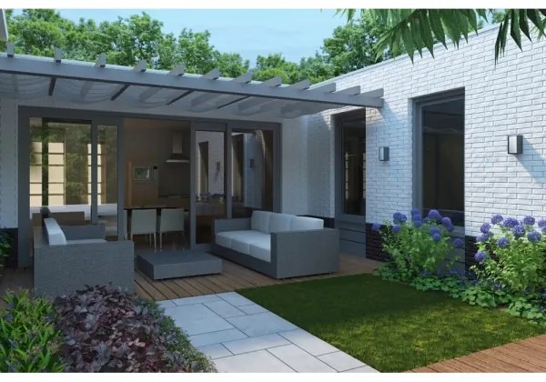 Philips - Vonkajšie nástenné svietidlo BRIDGE 1xE27/15W/230V IP44