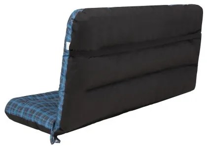 Vankúš na hojdačku ANIA 150 cm károvaný, modrý