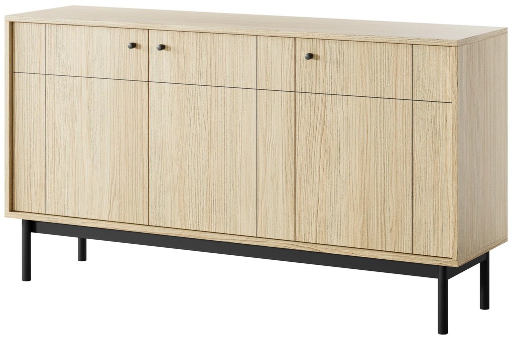 Komoda Japandi 154 cm dubová línia