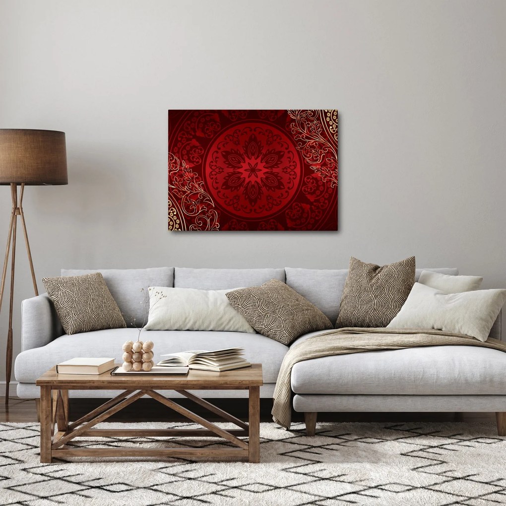 Obraz - Zlaté mandaly (70x50 cm)