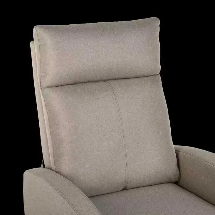 LuxuryForm DESIGN Televízne kreslo RUFO s polohovaním - béžové