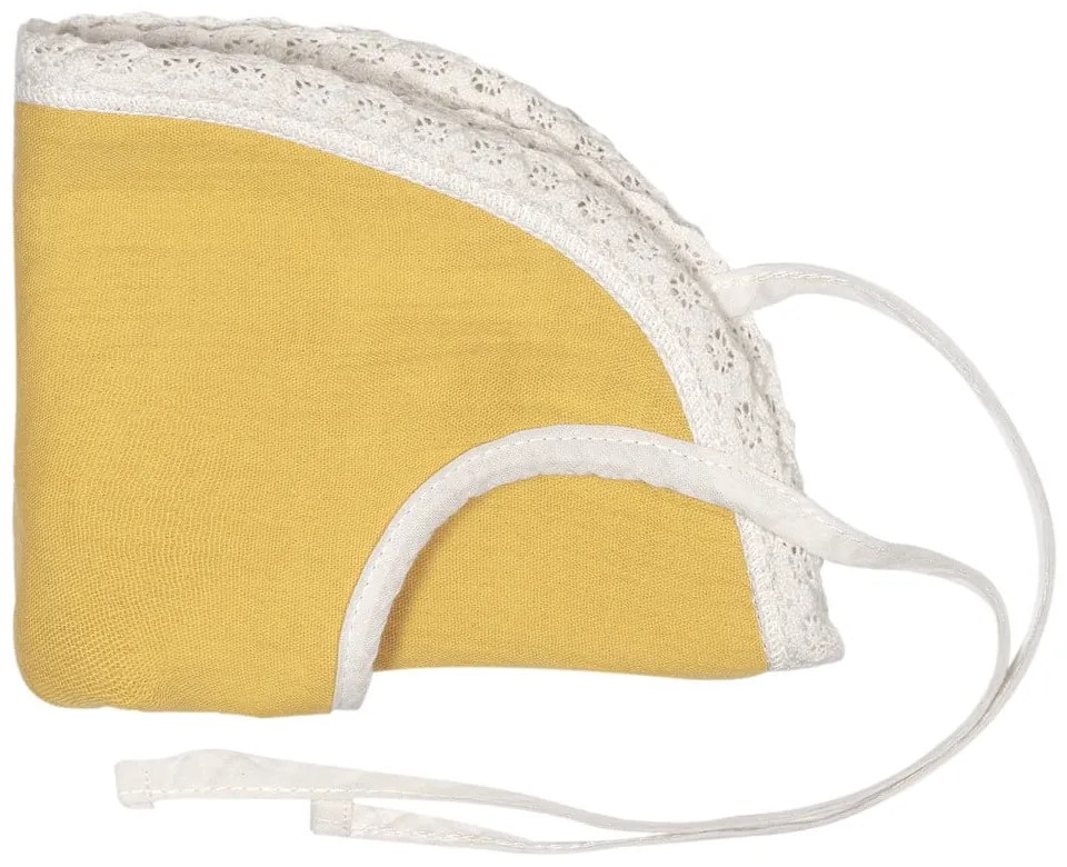 Žltý mušelínový podbradník Kindsgut Paris