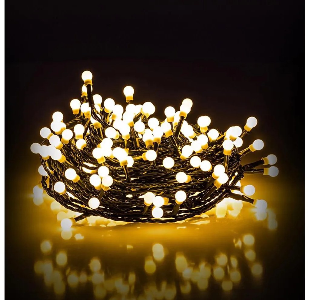 Retlux - LED Vonkajšia vianočná reťaz 100xLED/8 funkcií 15m IP44 teplá biela