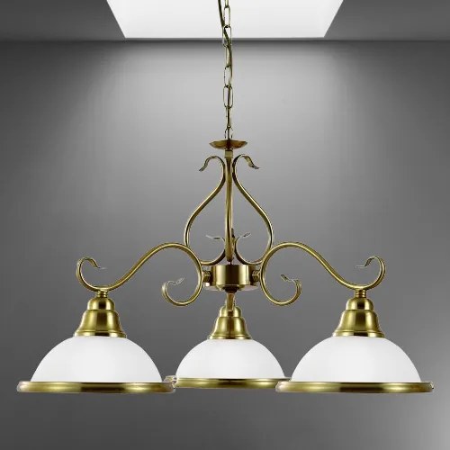 Zlato biely vintage luster VIOLA Ø63