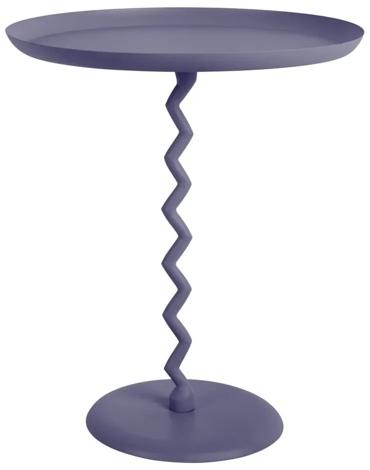 Kovový okrúhly odkladací stolík ø 44 cm Zig Zag – Leitmotiv