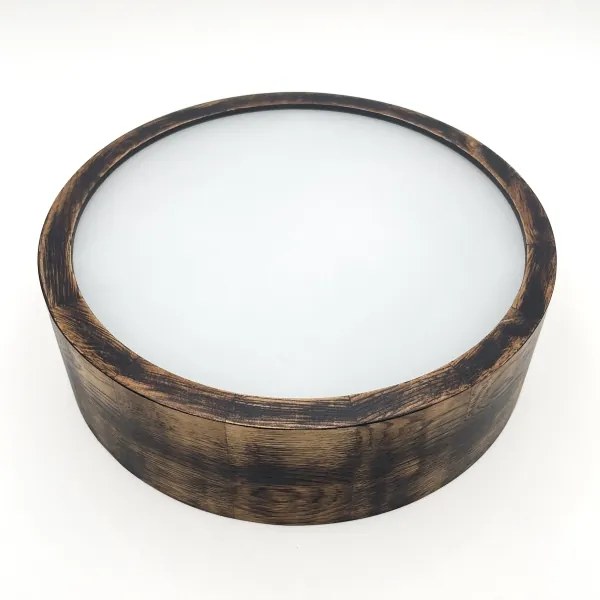 Stropné svietidlo OAK SMOKY 1xE27/15W/230V, pr. 27,5 cm, dub tmavohnedý