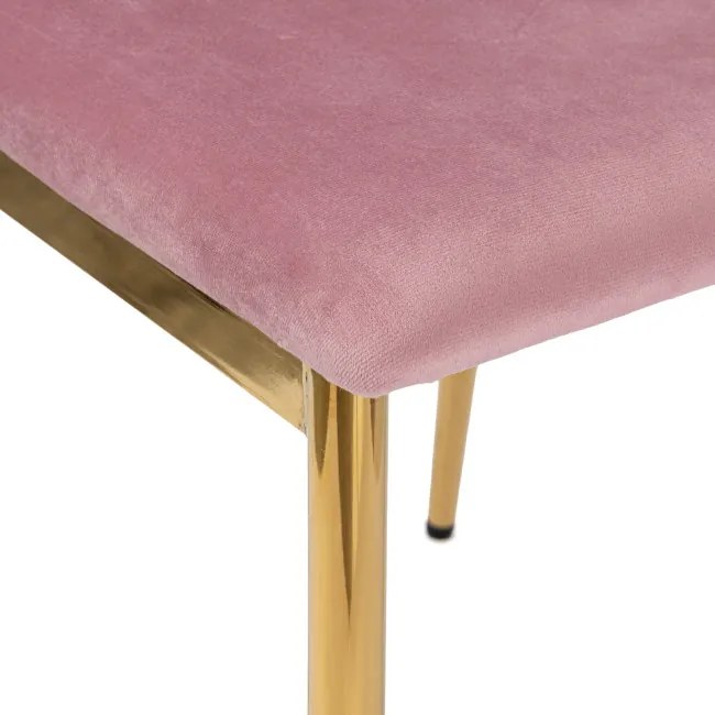 Jedálenská stolička MAVERIK zlatá / ružová