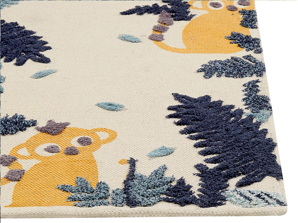 Detský bavlnený koberec 80 x 150 cm viacfarebný NAIBOS Beliani