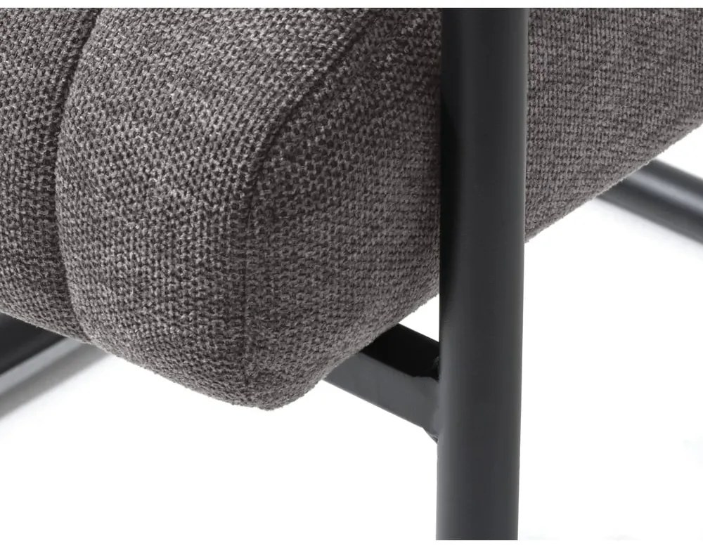 Tmavosivá jedálenská stolička Trout – Unique Furniture