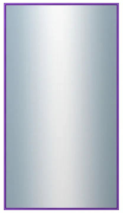 DANTIK - Zrkadlo v rámu, rozmer s rámom 50x90 cm z lišty Hliník modrá m. (7002242)