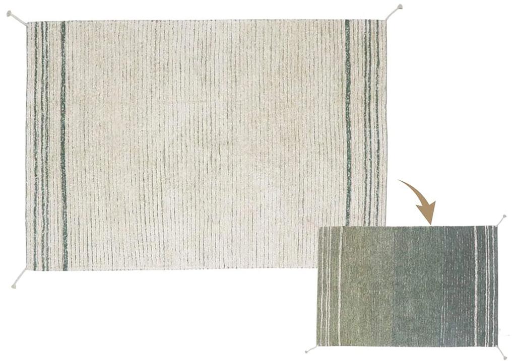 Obojstranný koberec winto 170 x 240 cm zelený MUZZA