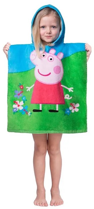 Detské pončo Peppa Pig 01 50x115 cm 100% Bavlna