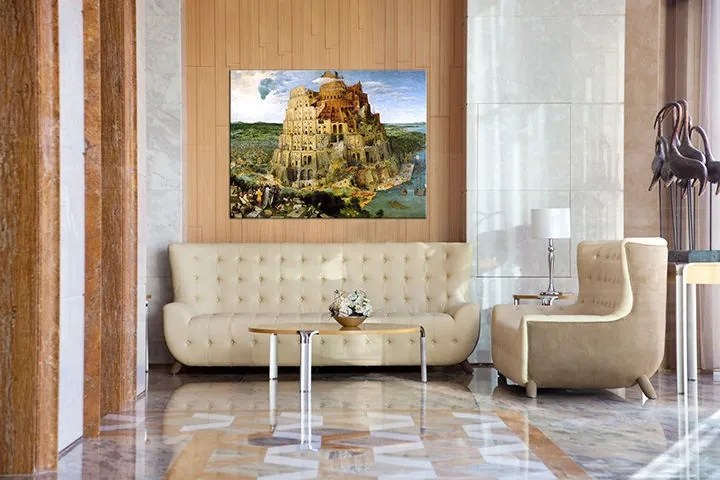 Obraz na plátne BABYLONSKÁ VEŽA – Pieter Brueghel  REP023