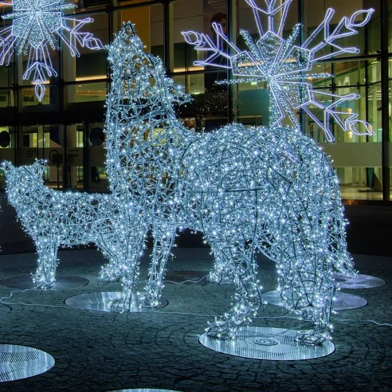 DECOLED Svetelná reťaz s kryštálmi, 8 m, 80 LED, Eco Fix, 24V