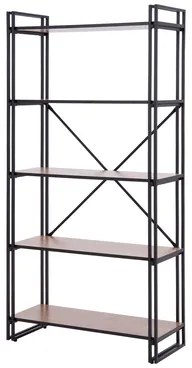Kovová knižnica loft EKITO 80 cm