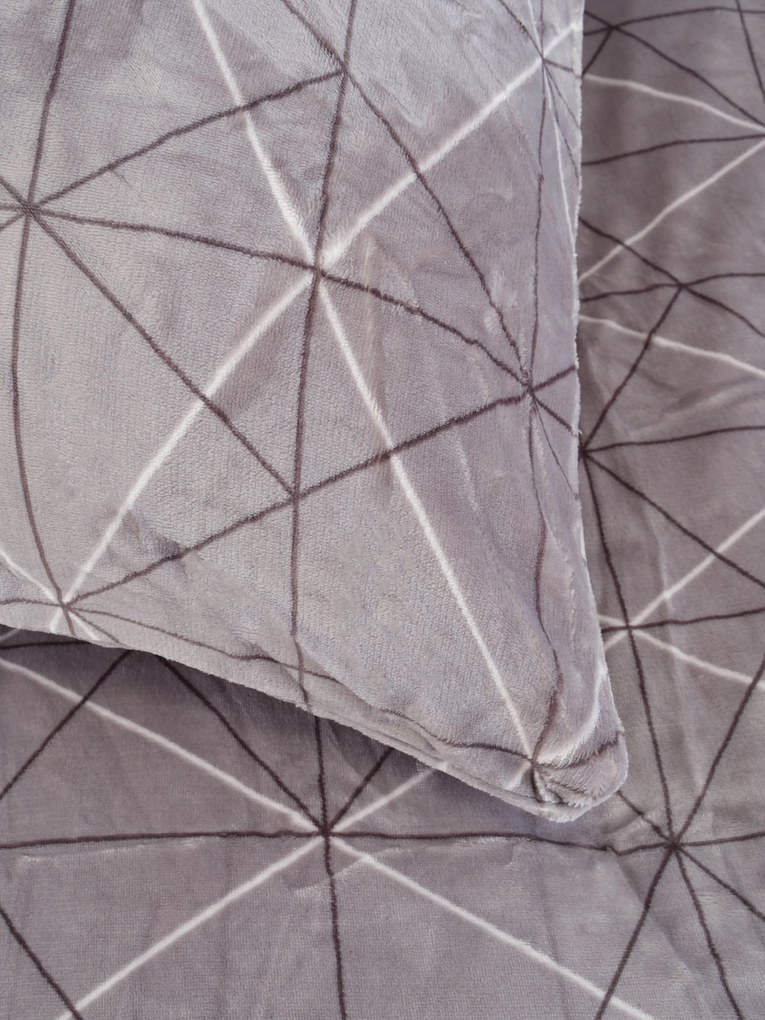 Predĺžené obliečky mikroplyš Exclusive – Sebastian sivý