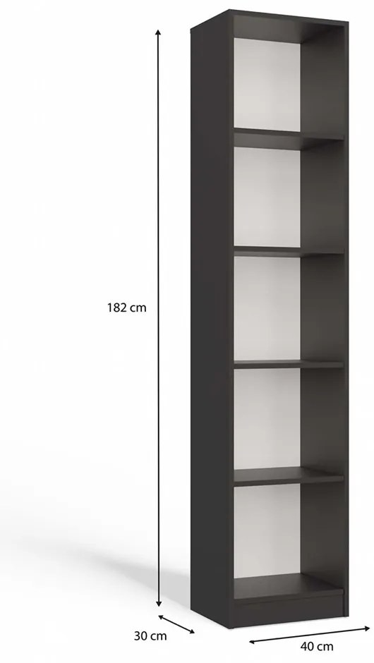 Regál Onyx R40 40 cm antracit