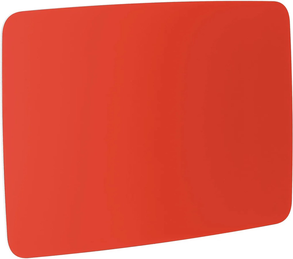 Sklenená magnetická tabuľa Stella so zaoblenými rohmi, 1500x1000 mm, svetločervená