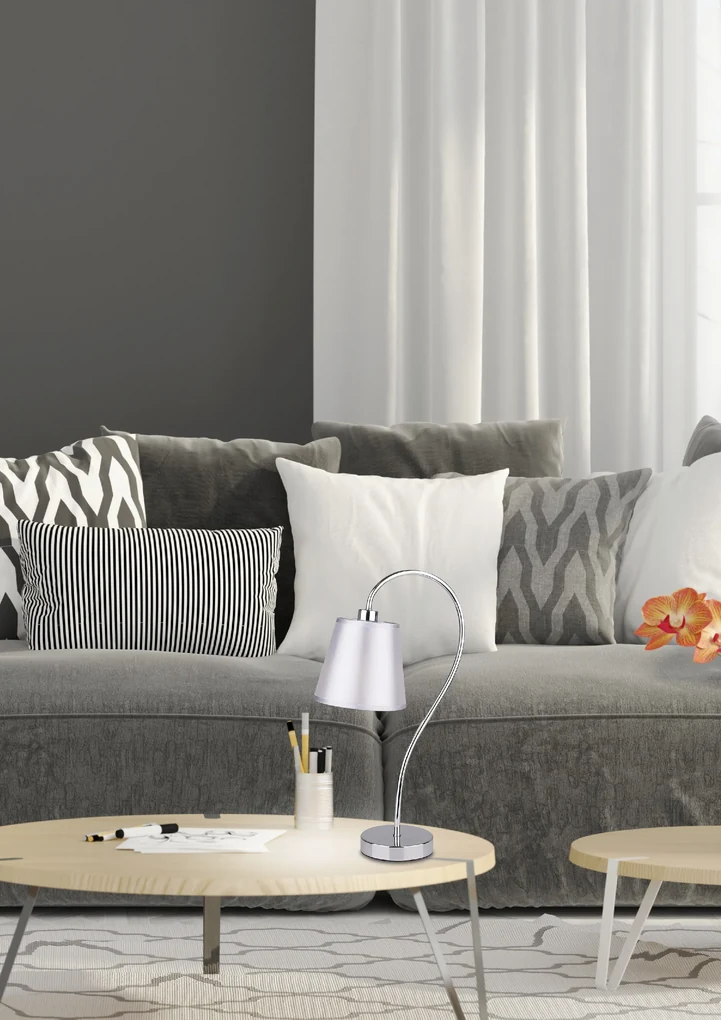 Candellux LUK Stolná lampa 1X40W E14 Chrome 41-70760