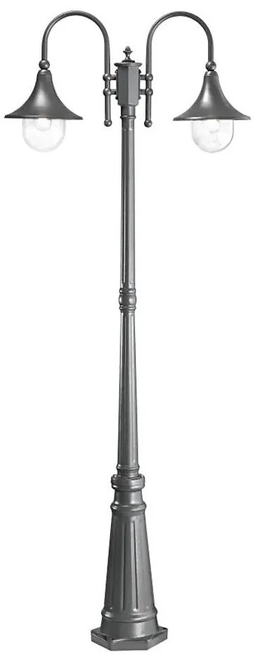 Ideal Lux - Vonkajšia lampa CIMA 2xE27/52W/230V 216 cm IP43 antracit