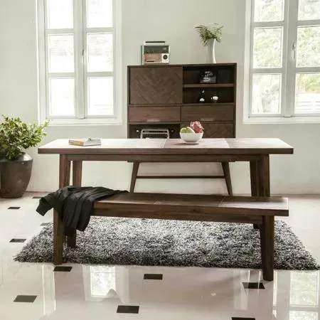 Komoda Ashton 100 cm z masívu tmavohnedá