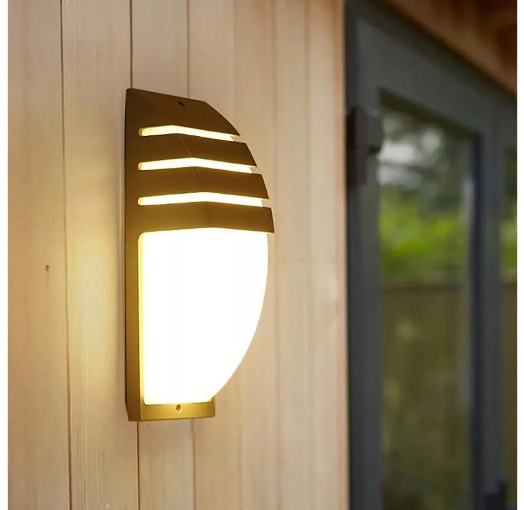 Vonkajšie nástenné svietidlo NALANI 1xE27/18W/230V IP54 antracit