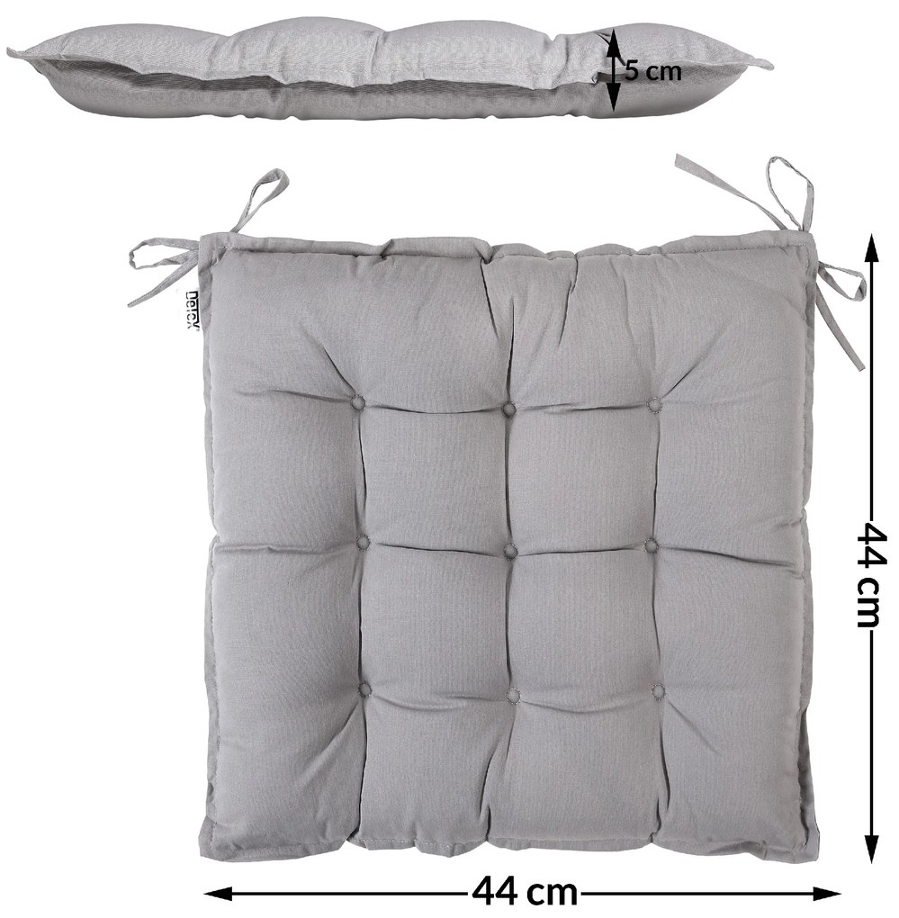 InternetovaZahrada 4 x poduška Cozy - sivá