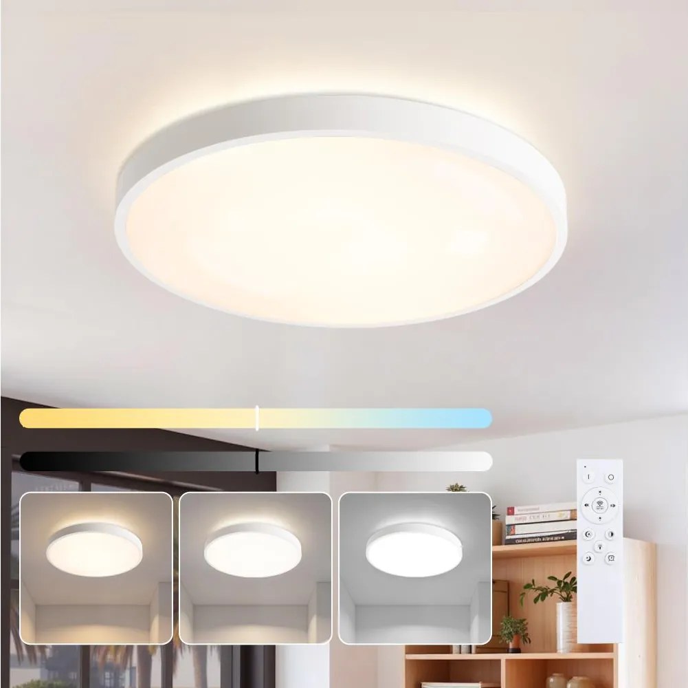 Brilagi - LED stmievateľné svietidlo GLASS POOL DOUBLE LED/60W/230V 50 cm biele + DO