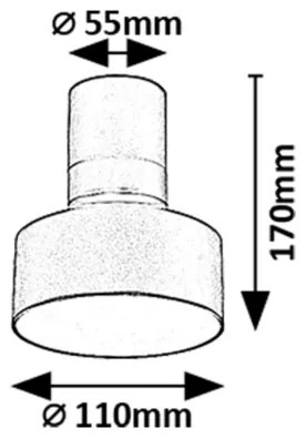 Rabalux 71321 - LED stropné svietidlo OVIDIA LED/10W/230V 3000K čierne