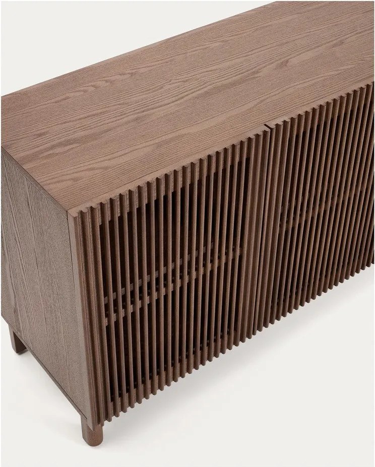 Tmavohnedá komoda v dekore orecha 181x71,5x42,5 cm Beyla – Kave Home