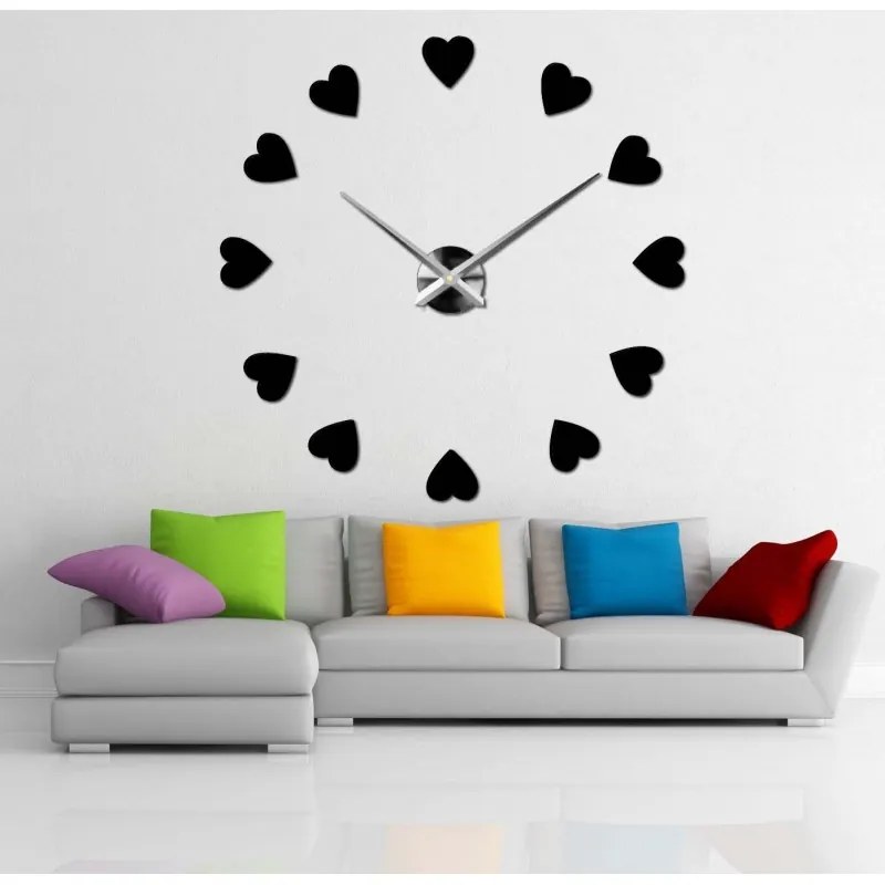 Veľké nástenné hodiny s motívom srdca I SENTOP 12S051 Wall clock HEU-