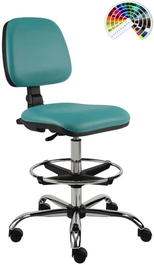 ALBA Zdravotnícka lekárska stolička EKO čalúnenie KOŽENKA Arizona