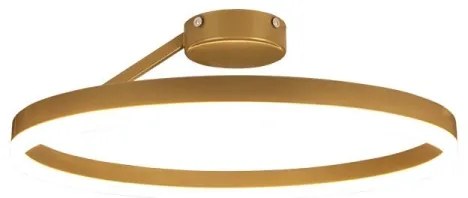 LED Stmievateľný prisadený luster LED/40W/230V 3000-6500K zlatá + diaľkové ovládanie