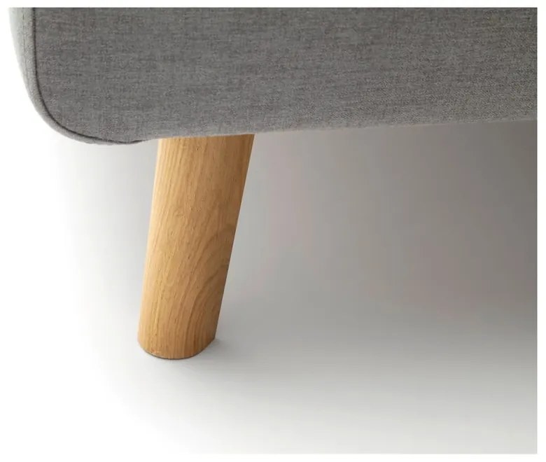 Sivá čalúnená dvojlôžková posteľ s úložným priestorom s roštom 180x200 cm Mattis – Meise Möbel