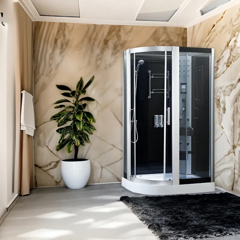 BPS-koupelny Hydromasážny box HYD-Michele 120 L, 120x85 ľavý bez sauny