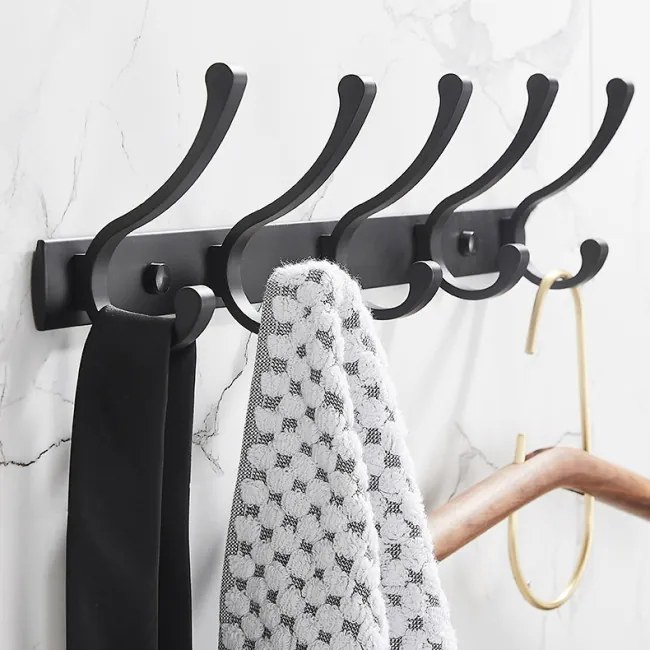 Nástenný vešiak ZAROS čierny