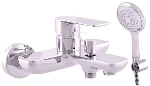 Vaňová batéria RAV SLEZÁK Vltava so sprchovacím setom 150 mm chróm VTE454.5/1