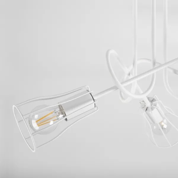 Prisadený luster OXFORD 3xE27/15W/230V biela