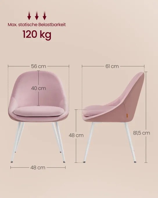 Set dvoch jedálenských stoličiek s vankúšmi KDC184R01 (2 ks)