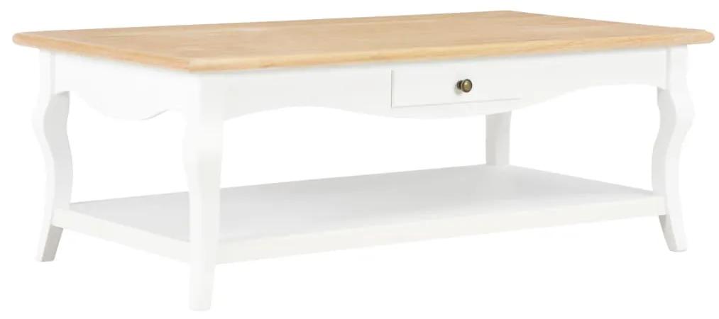Konferenčný stolík biely 110x60x40 cm MDF
