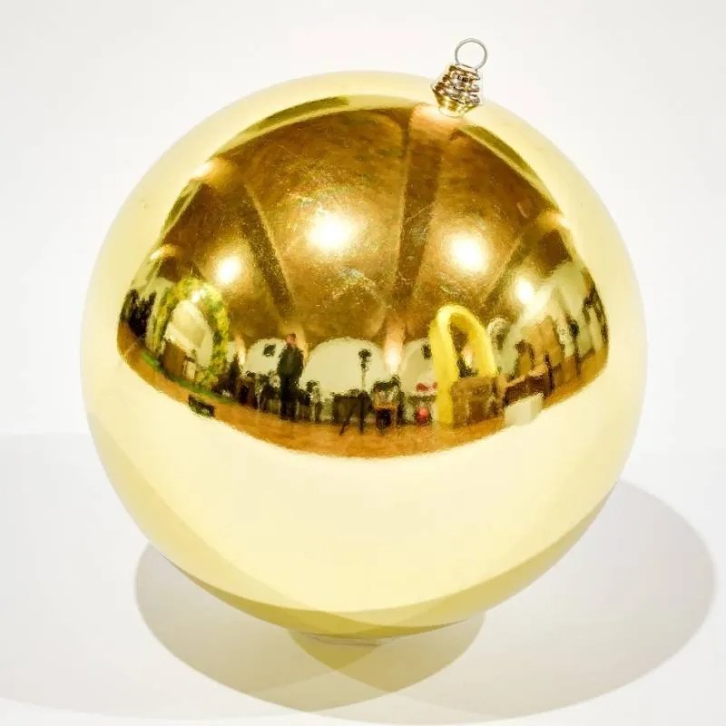 Plastová koule, pr. 40 cm, zlatá, lesklá, verze 2