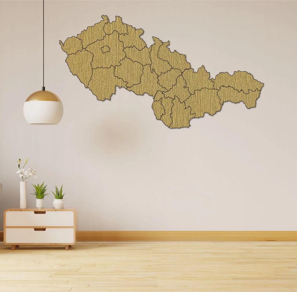 SENTOP | Veľká drevená mapa Slovensko a Česko | SENTOP M011