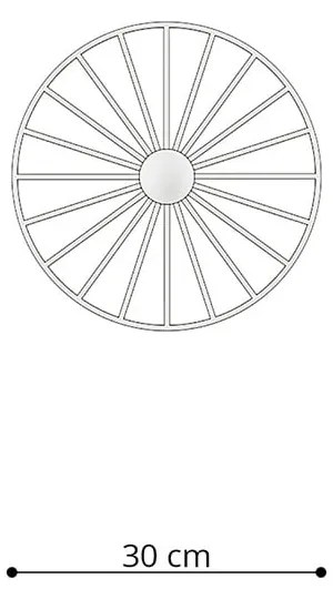Čierne stropné svietidlo ø 30 cm Soho - Sollux