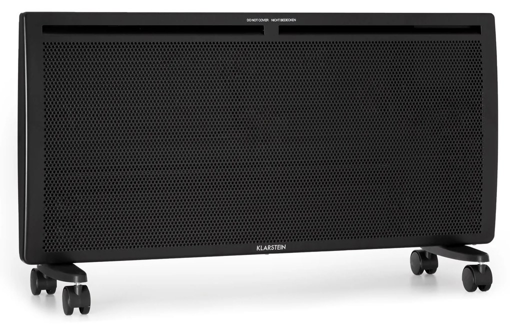 Klarstein Hot Spot Slimcurve Double Wave, konvektor, ohrievač 2 v 1, 2000 W, týždenný časovač, čierny