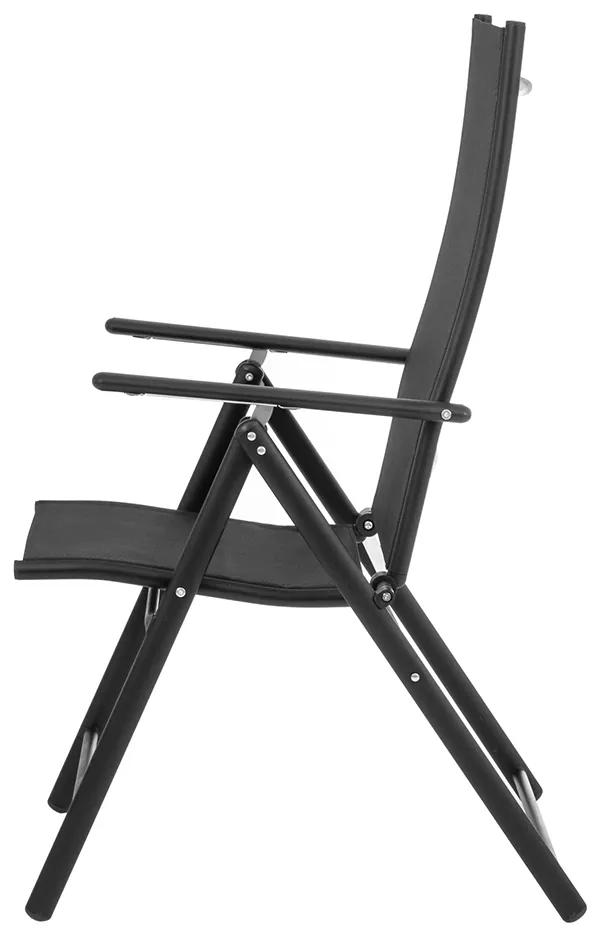 Záhradná stolička Aron II - čierna