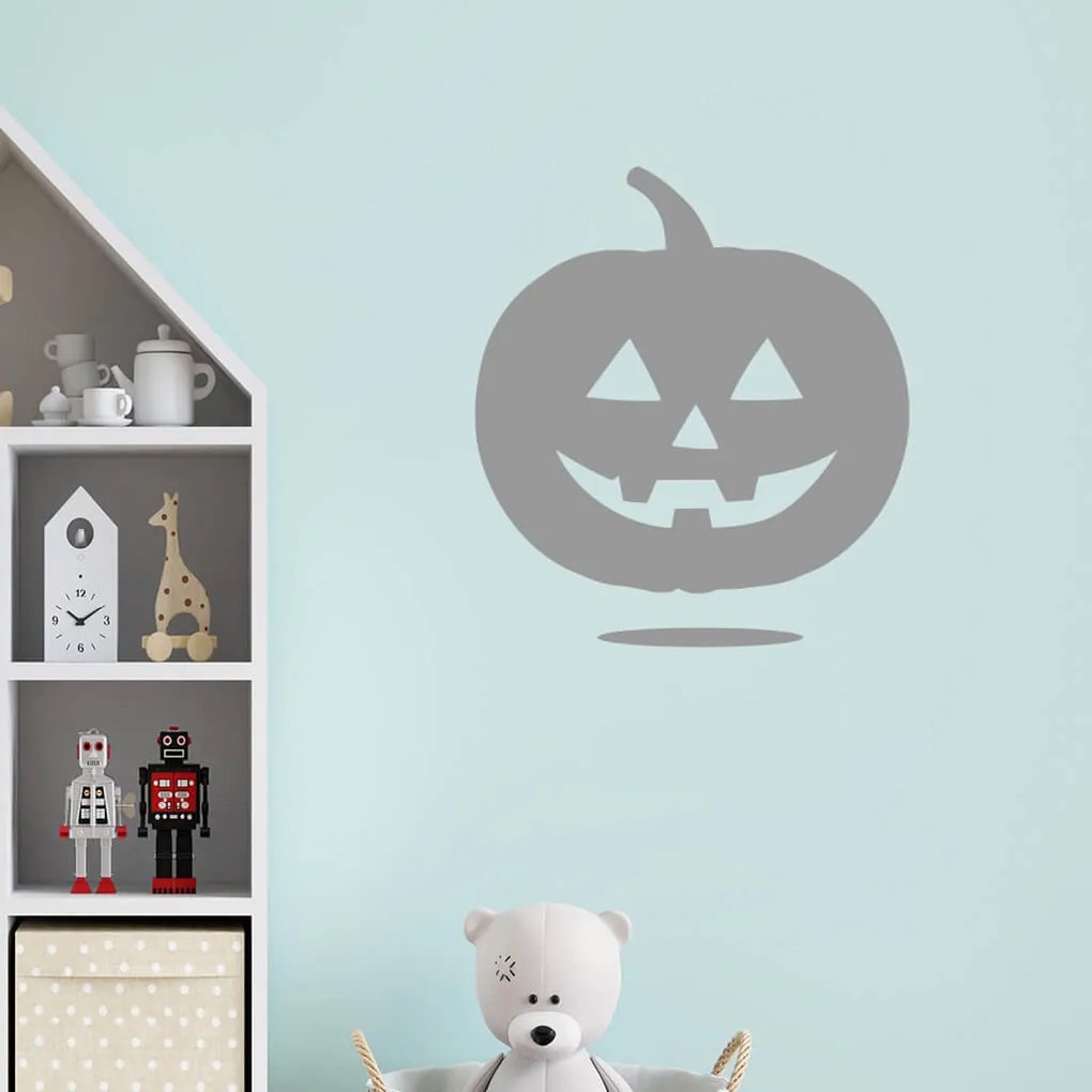 Veselá Stena Samolepka Halloweenska tekvica Farba: oranžová, Veľkosť: 100 x 111 cm