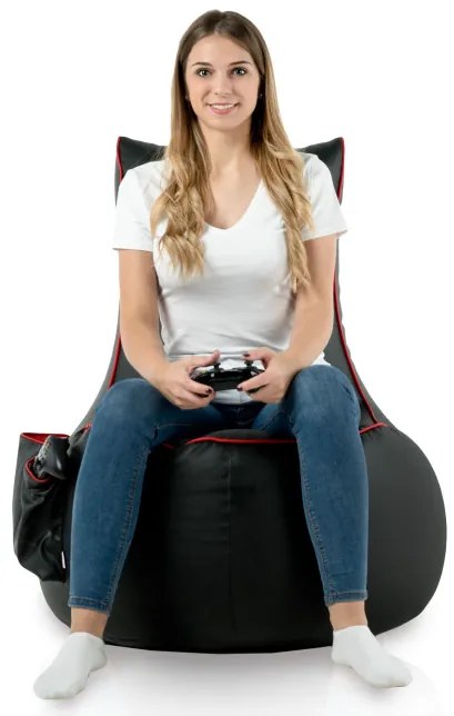 Kreslo GAMING - čierna ekokoža